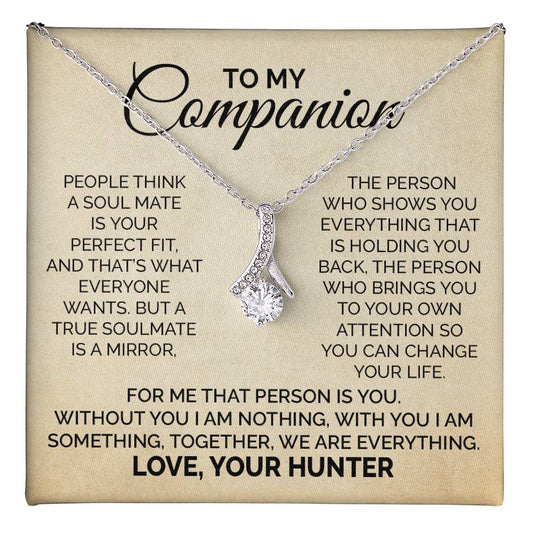 Hunter to Wife Soulmate Necklace Gift With Message Card