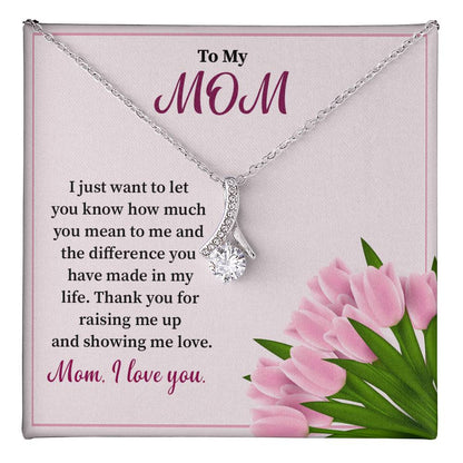 Gift for Mom from Daughter – Necklace with Message Card
