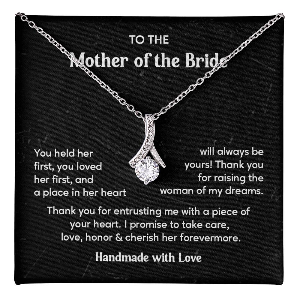 To The Mother Of The Bride Elegant Jewelry For Family Connection Thoughtful Necklace Loving Pendant With Message Elegant Pendant For A Mother’s Love Thank You Pendant Beautiful Necklace For A Special Connection Heartfelt Necklace For Her