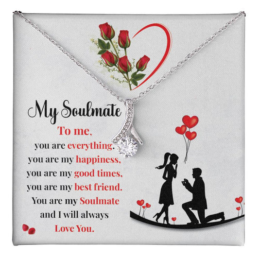 Proposal Gift Necklace for Soulmate with Love Card