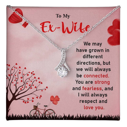 Ex-Wife Necklace Gift – Love & Respect Message Card