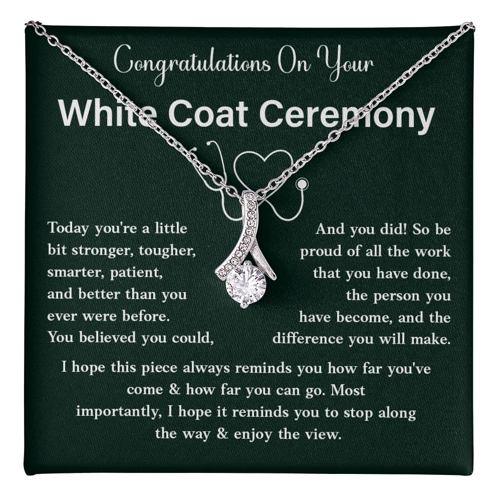 Congratulations On Your White Coat Ceremony Congratulations Necklace Stronger And Smarter Necklace Meaningful Gift For Graduates Motivational Jewelry Personal Growth Jewelry Best Wishes Necklace Enjoy The View Necklace