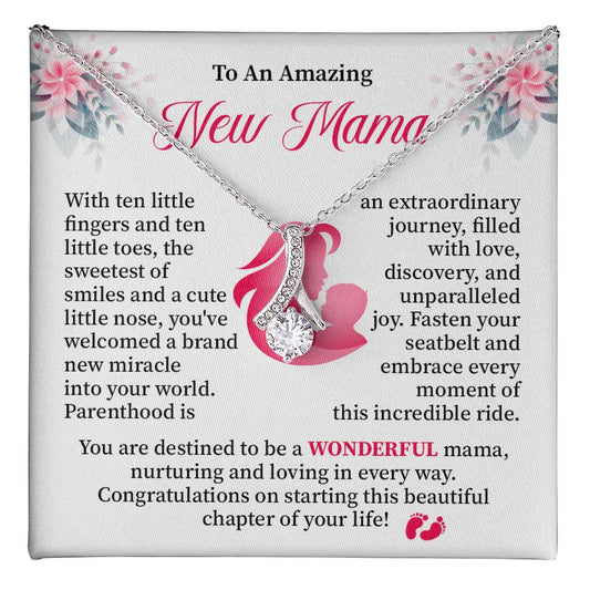 New Mama Necklace Gift for First Time Mom