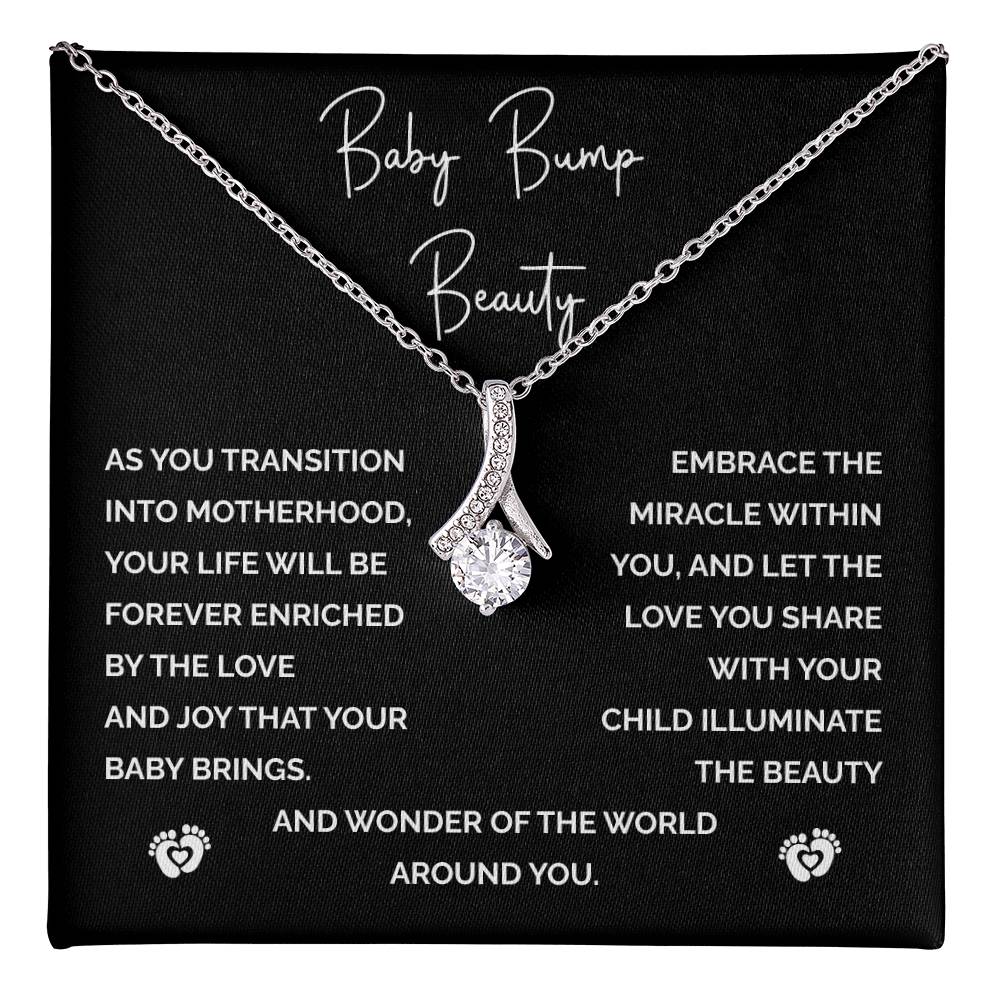 Baby Bump Beauty, Best Necklace Gift For Expecting Mother Necklace With Heartfelt Message Thoughtful Necklace Gift For New Mom Best Mother’s Day Necklace Gift For Mom-to-be Pregnancy Journey Necklace Gift Thoughtful Gift Necklace