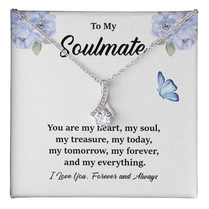 Soulmate Pendant Necklace Gift for Her – Gift Box