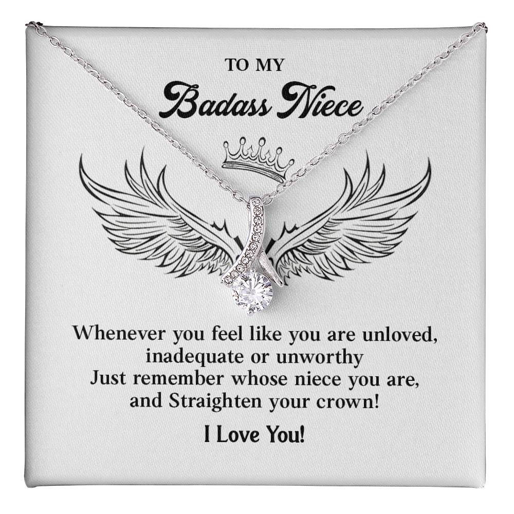 Badass Niece Gift from Aunt or Uncle with Gift Note