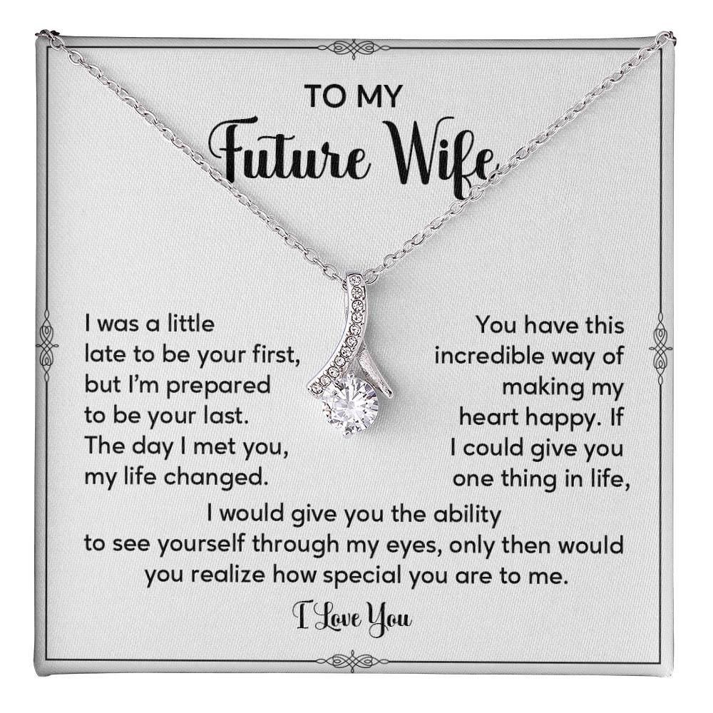 Future Wife Necklace Gift with Sentimental Message Card