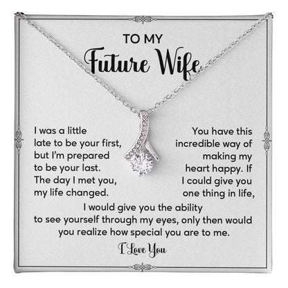 Future Wife Necklace Gift with Sentimental Message Card