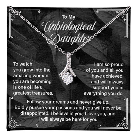 Bonus Daughter Gift Necklace with Message Card