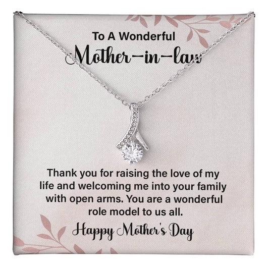Mother-in-Law Mother’s Day Necklace Gift from Family