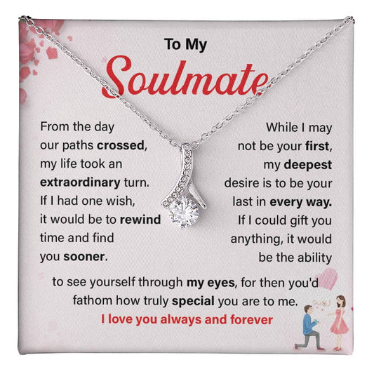 To My Soulmate Necklace Gift For Wife