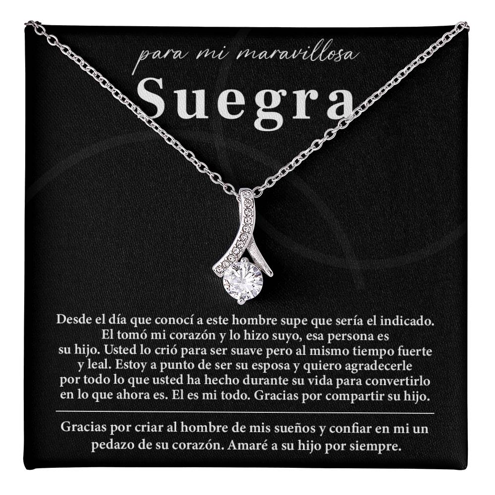 Collar Para Mi Maravillosa Suegra Regalo De Bodas Sincero De Su Hijo Regalo De Bodas Para Suegra Joyas Sentimentales Para Suegra Regalo Especial Para La Mamá Del Novio Regalo Significativo Para La Madre Del Novio Recuerdo Del Día De La Boda De La Suegra