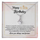 13th Birthday Necklace Gift with Inspirational Card