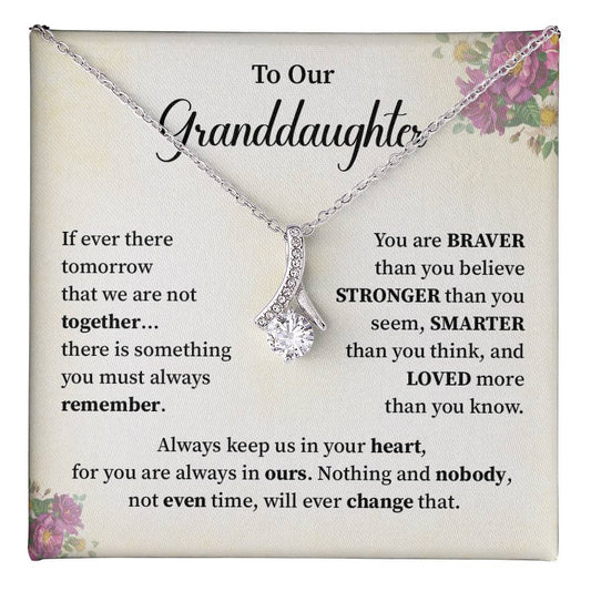 To Our Granddaughter Necklace – Gift From Grandparants