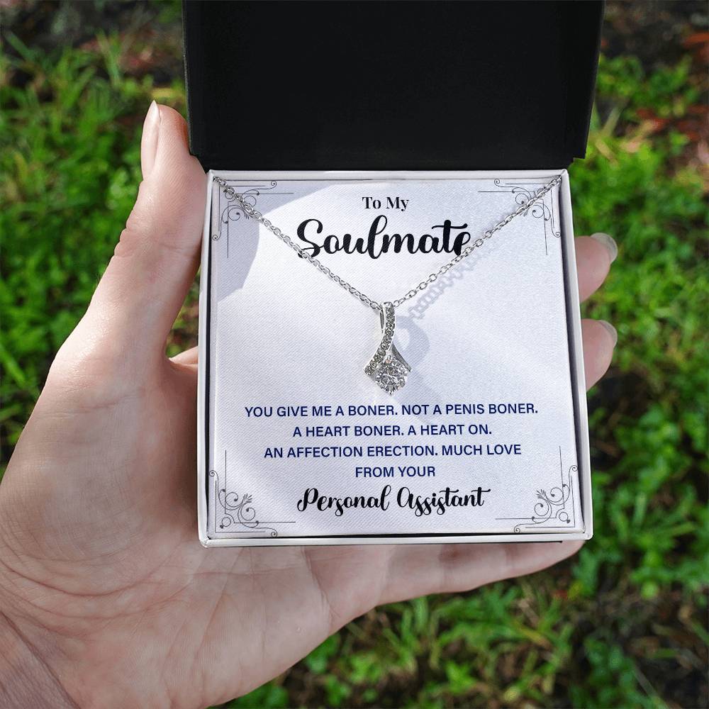 Funny Soulmate Necklace Gift from Personal Assistant