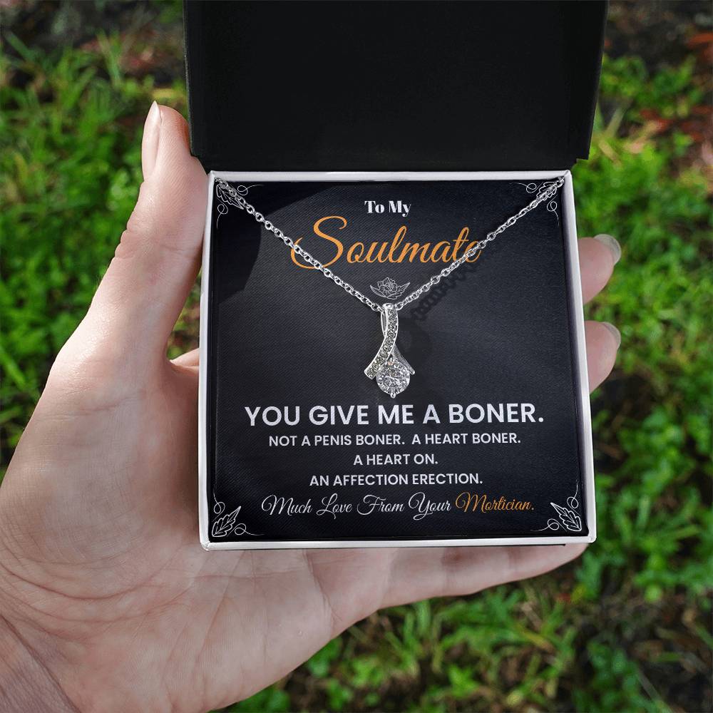 Funny Soulmate Necklace Gift from Mortician