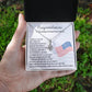 United States Citizenship Gift Necklace With Message Card