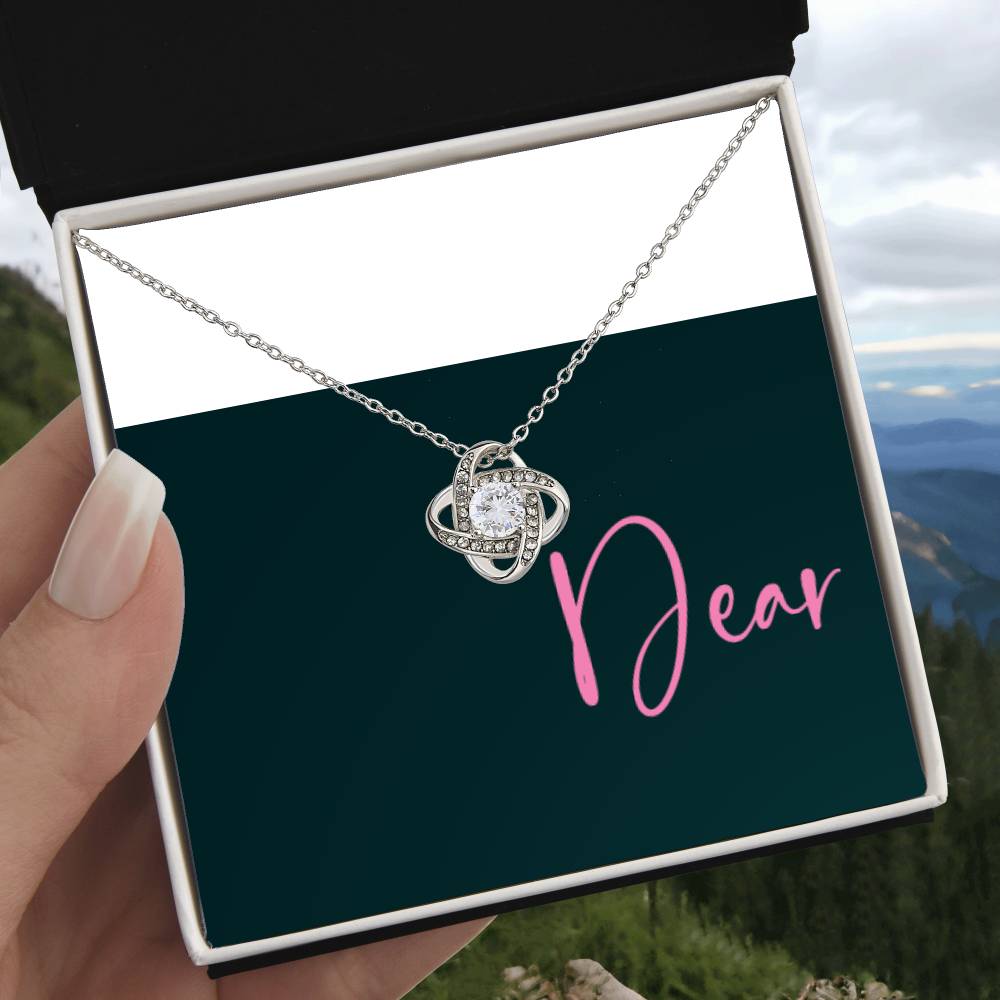 Dear Mom Mother’s Day Necklace For Mom Sentimental Birthday Gift Sentimental Anniversary Gift Christmas Jewelry Gift Best Thank You Gift  Special Necklace Jewelry Gift With Message Card