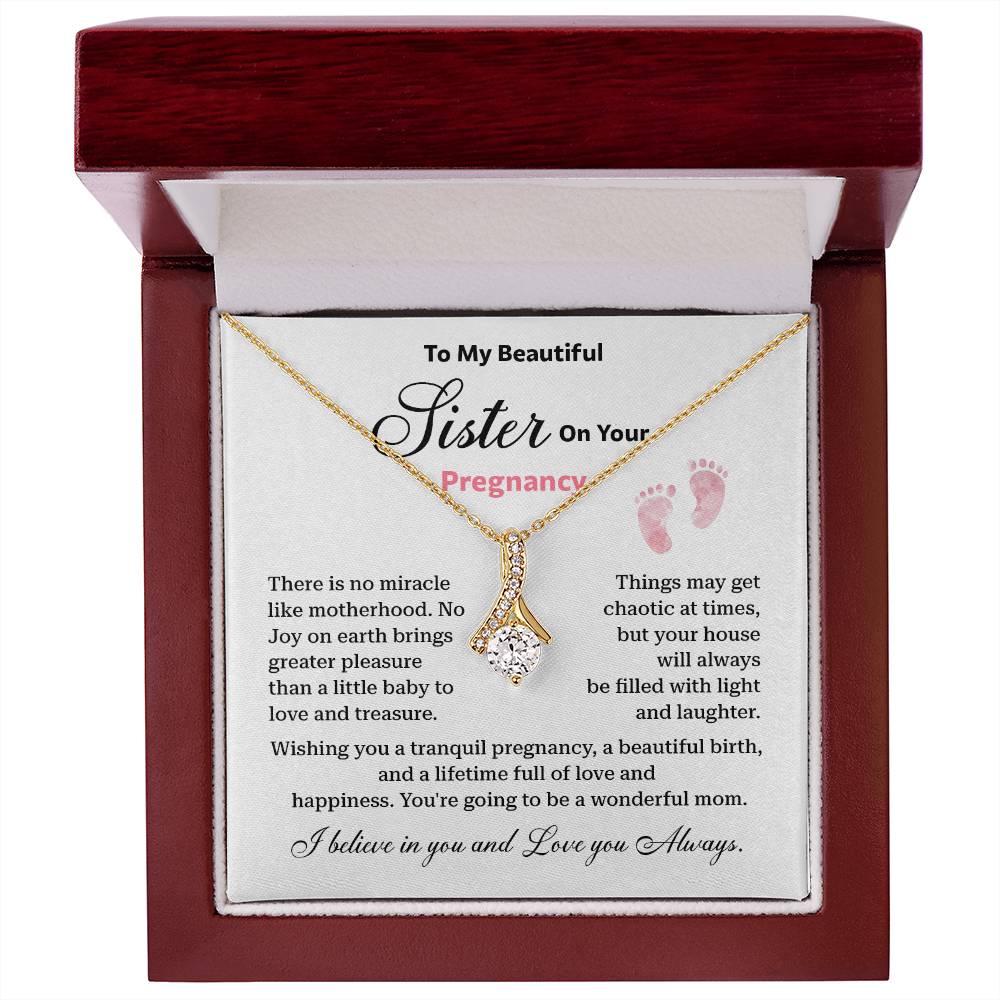 Pregnancy Necklace for Sister – Gift from Sibling