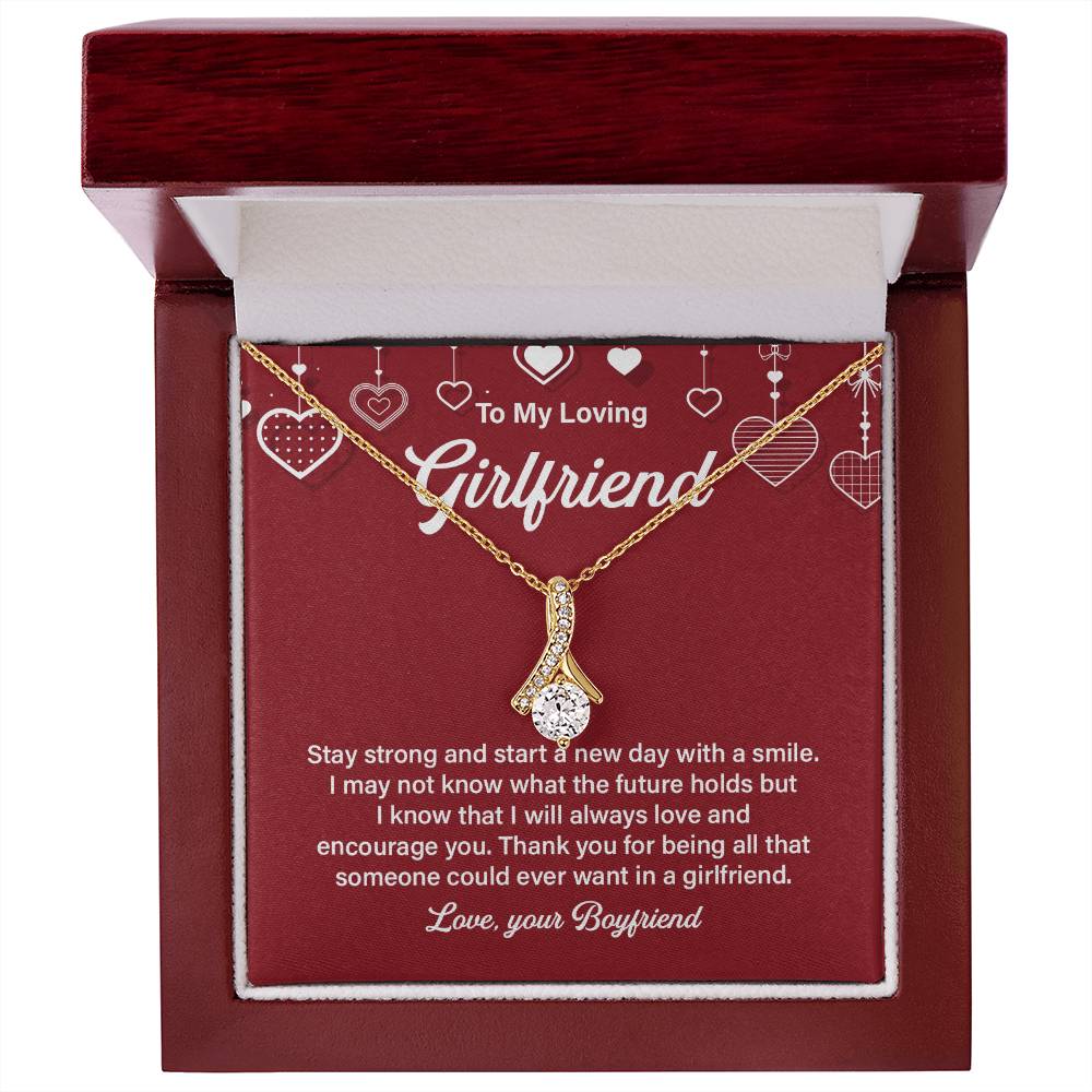 Loving Girlfriend Necklace – Gift for Her with Message Card
