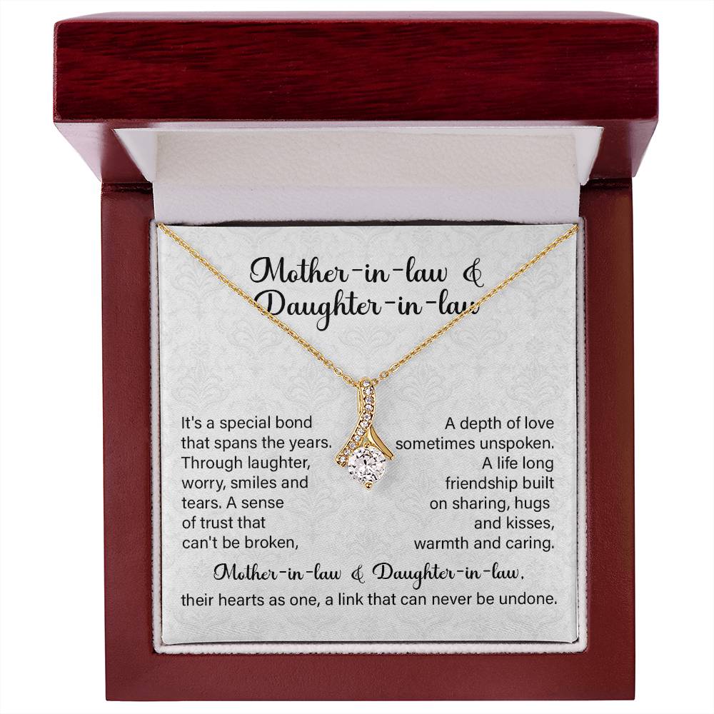 Mother-in-Law to Daughter-in-Law Necklace Gift