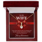 Christmas Gift for Wife Elegant Necklace with Message Card