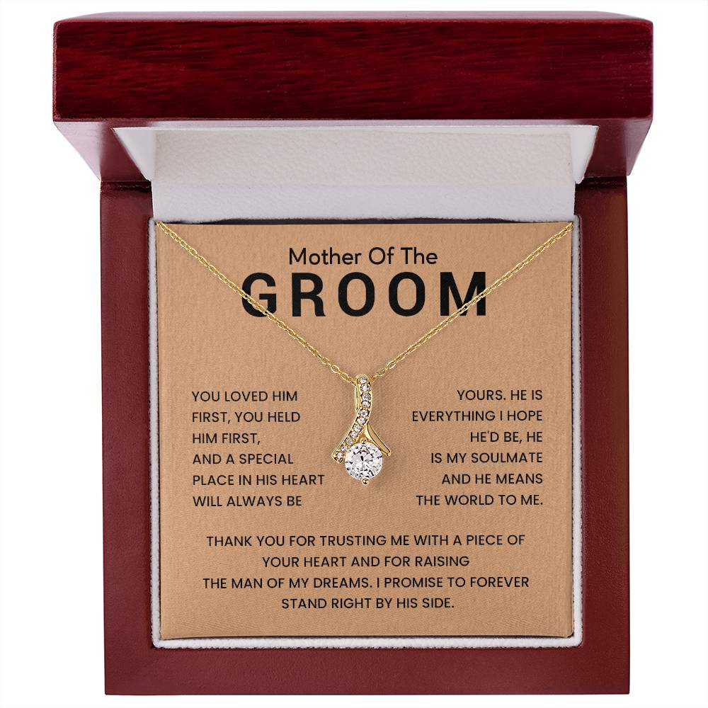 Necklace for Groom’s Mom with Love Message