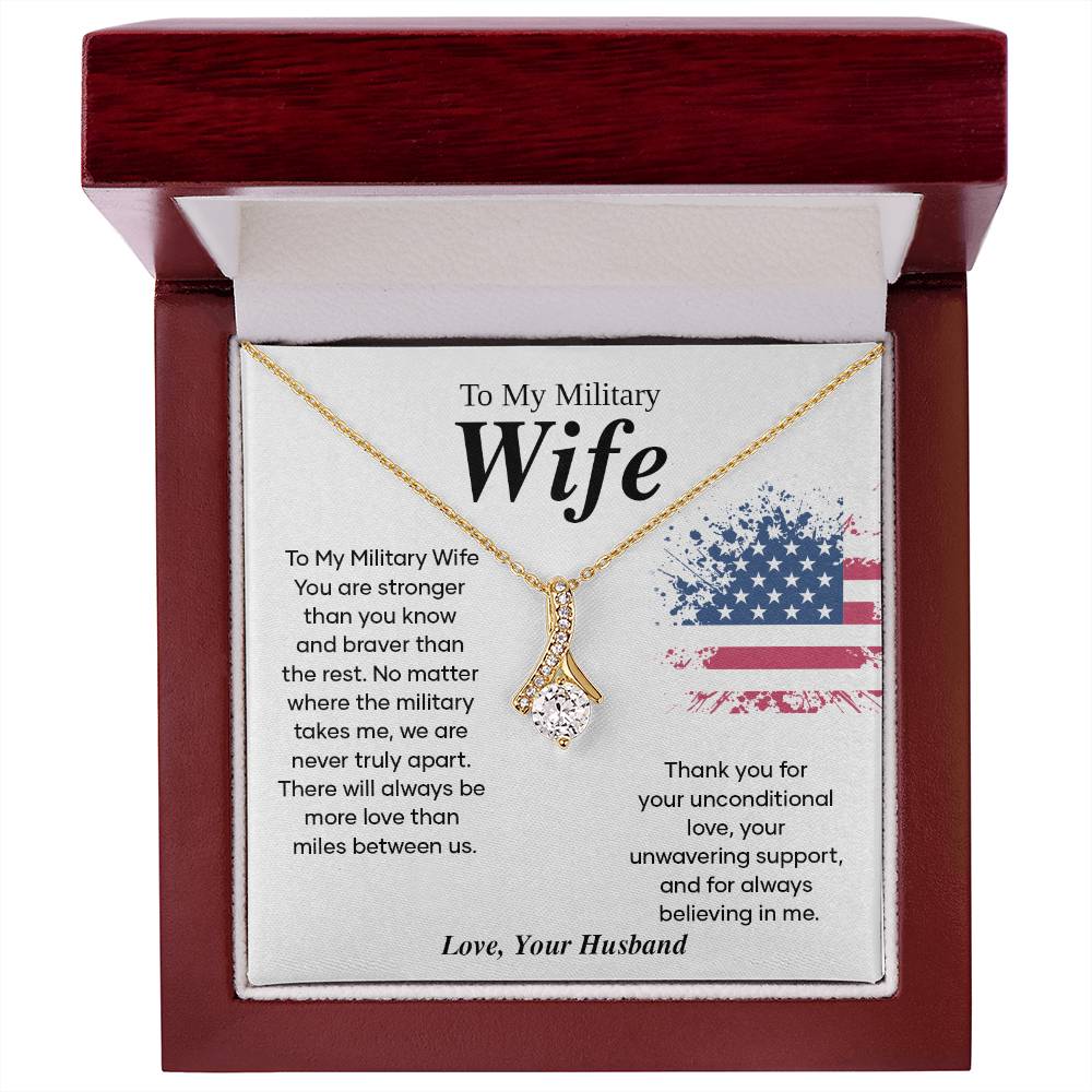 Military Wife Appreciation Gift with Message Card