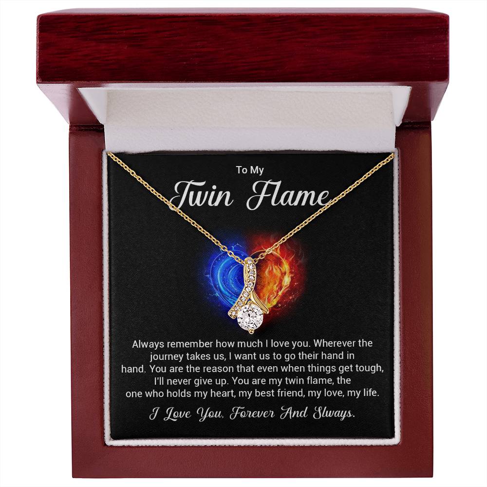 Twin Flame Gift for Her – Love You Forever Message Card