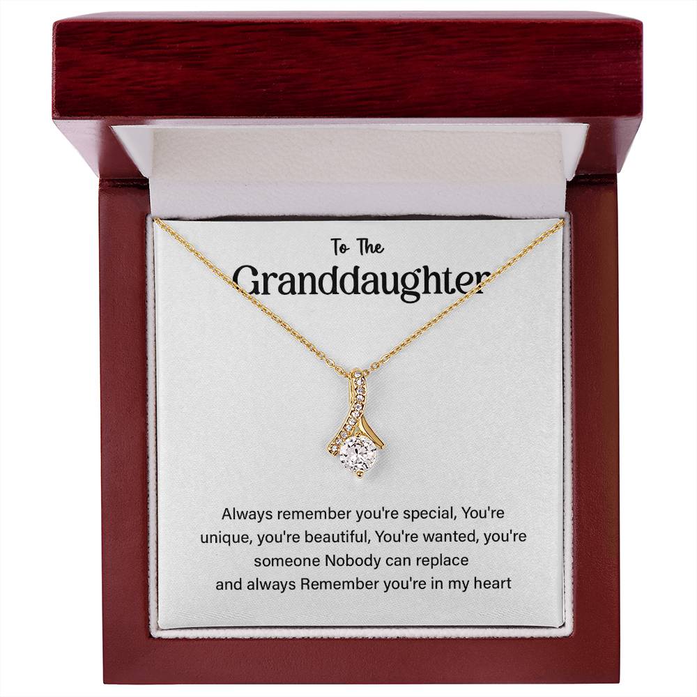 To The Granddaughter Necklace Gift – You're Special Message Card