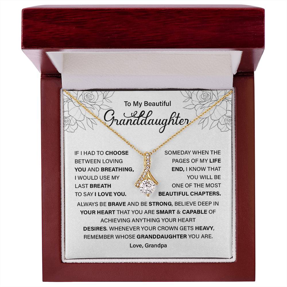 Granddaughter Gift from Grandpa – Empowering Message Card