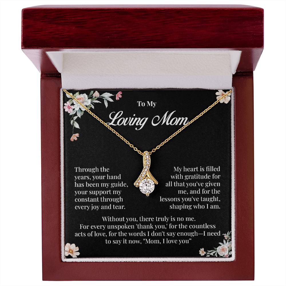 Loving Mom Necklace Gift from Daughter or Son