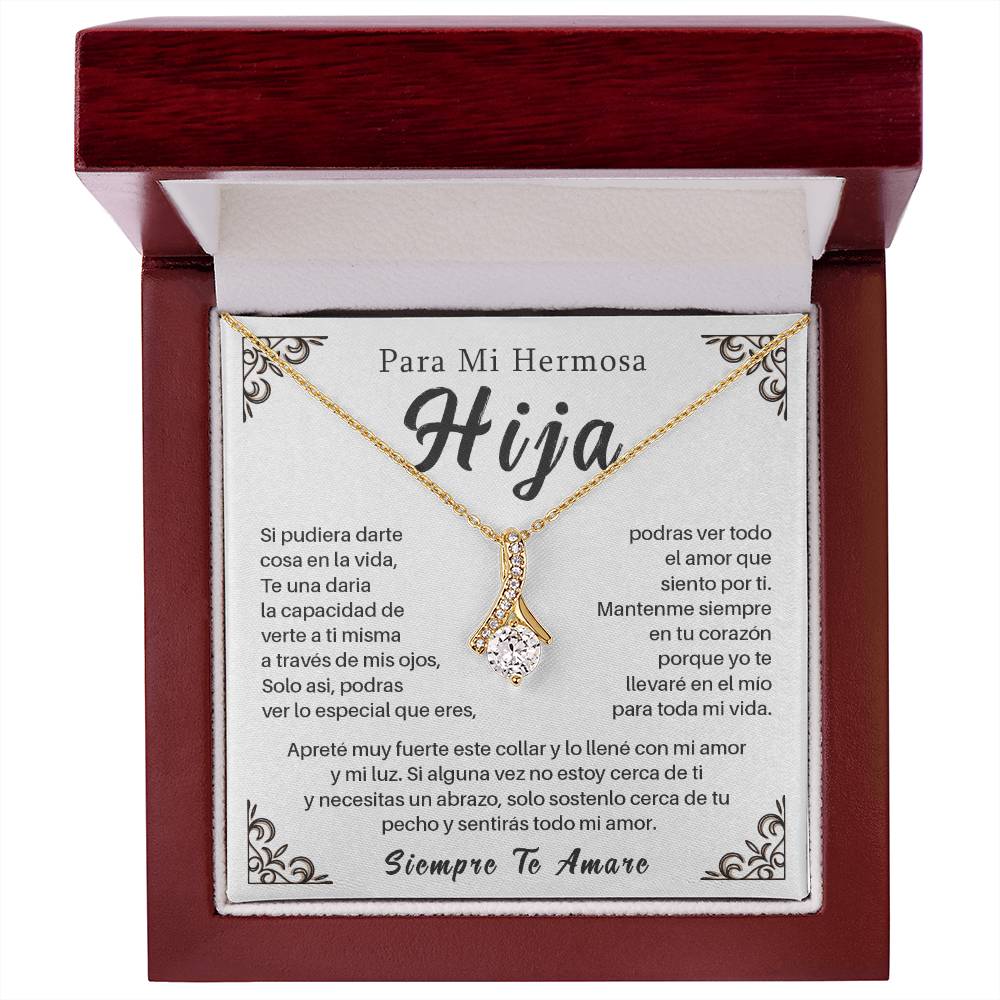 Collar Para Hija con Mensaje de Amor – Siempre Te Amaré