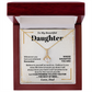 Daughter Necklace from Dad Promise to Love You Card