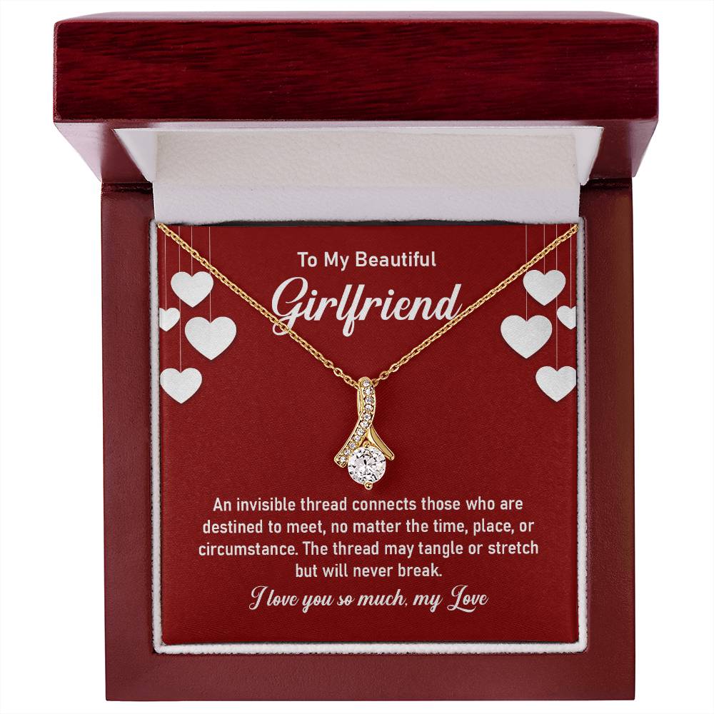 Beautiful Girlfriend Love Necklace with Message Card