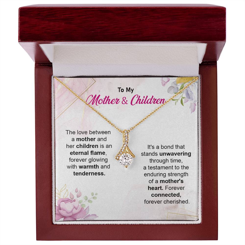 Mother & Children Bond Necklace Gift Box