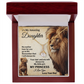 Lion Necklace for Daughter from Dad My Princess Card