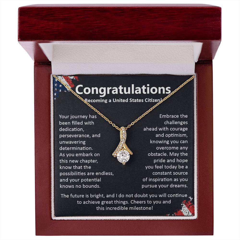 Congratulations On Becoming A United States Citizen Congratulations On Citizenship Proud New Citizen Gift Celebratory Jewelry For New Citizens Supportive Gift For New Citizens Life Journey Jewelry Personalized Gift For Citizens Hope And Pride Jewelry