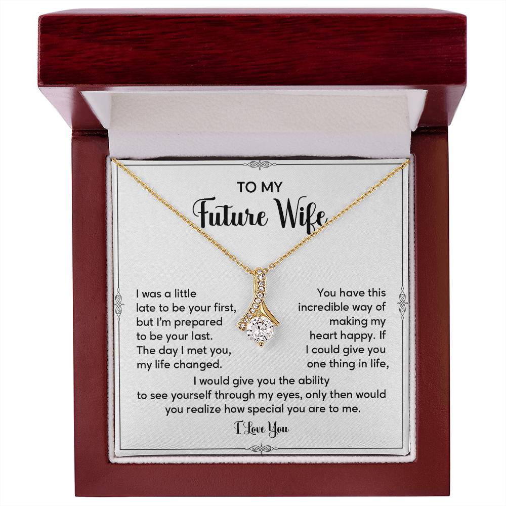 Future Wife Necklace Gift with Sentimental Message Card