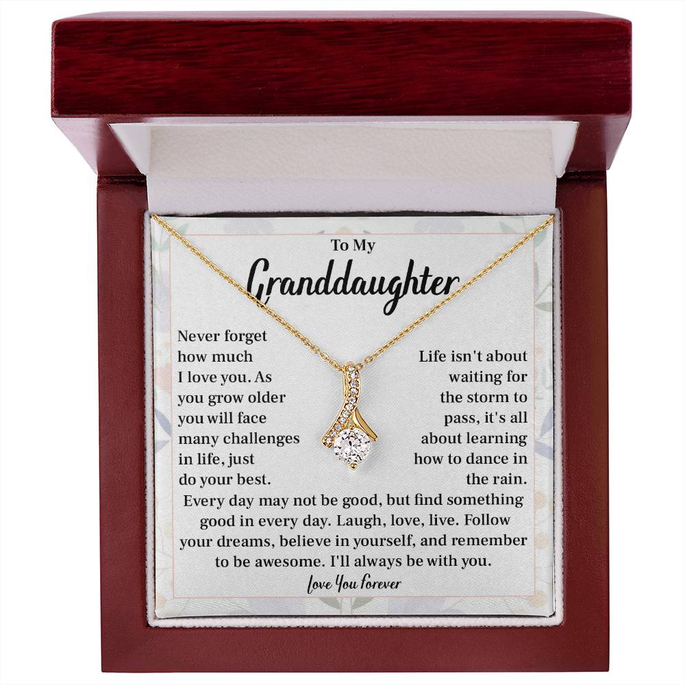 Granddaughter Inspirational Necklace Gift for Her