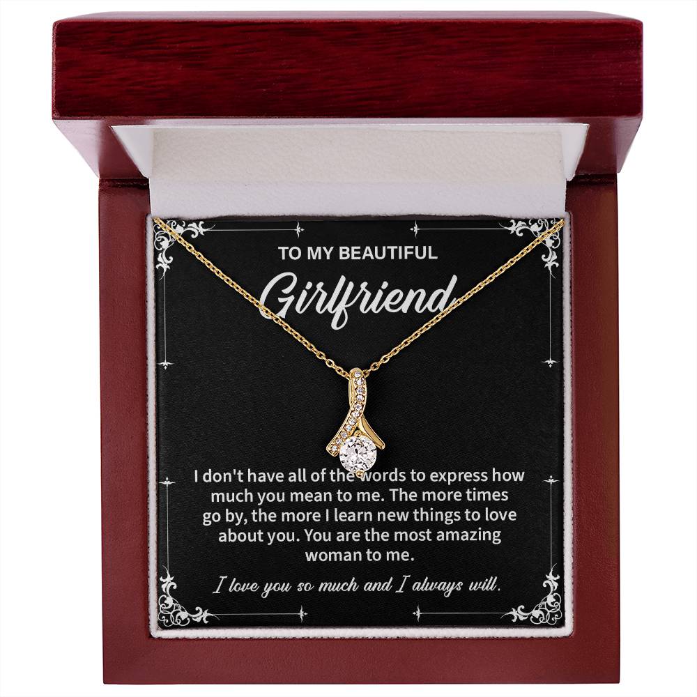 Necklace Gift for Girlfriend – Message Card & Box