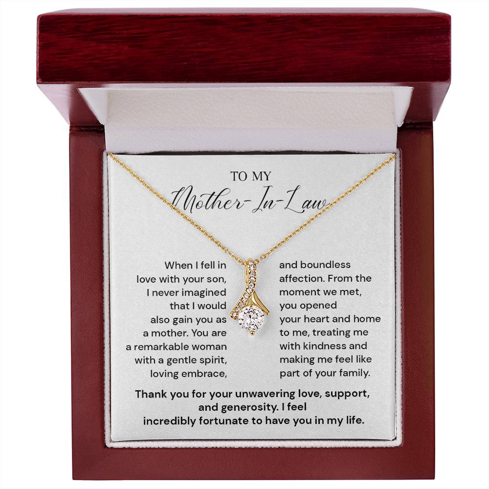 Mother-in-Law Gift from Bride Wedding Necklace