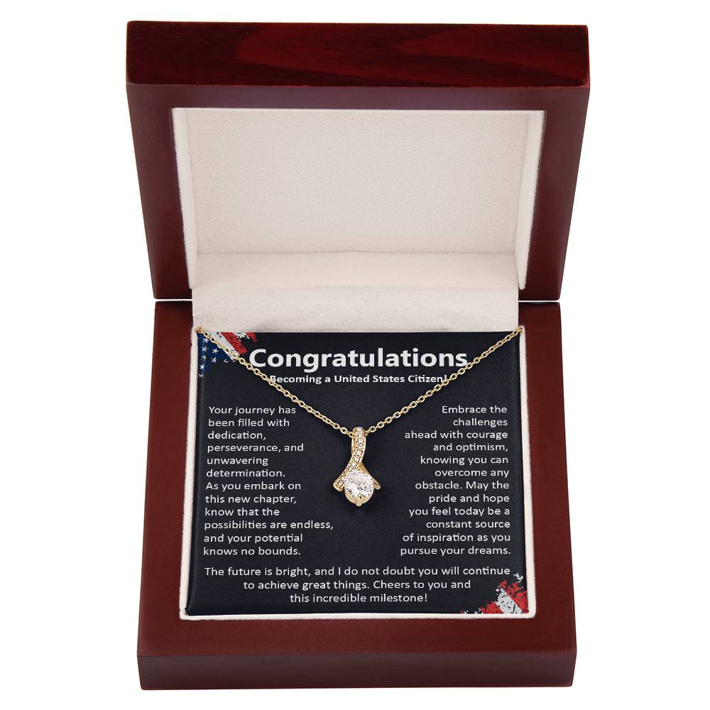 Congratulations On Becoming A United States Citizen Congratulations On Citizenship Proud New Citizen Gift Celebratory Jewelry For New Citizens Supportive Gift For New Citizens Life Journey Jewelry Personalized Gift For Citizens Hope And Pride Jewelry