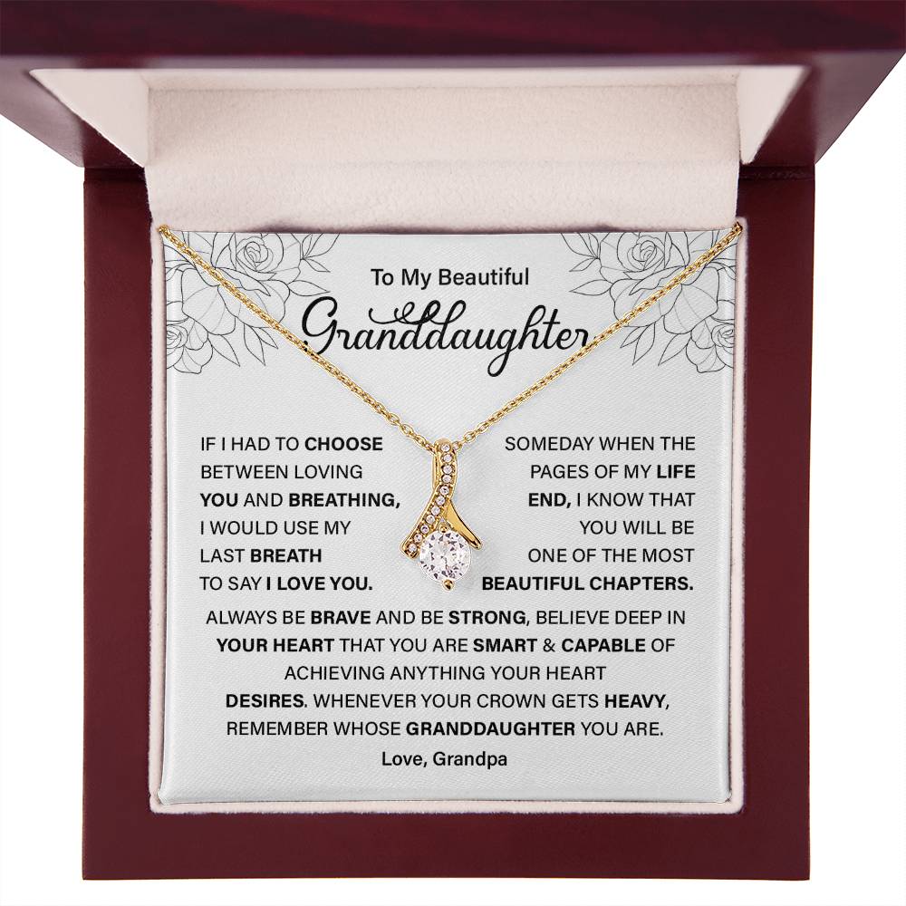Granddaughter Gift from Grandpa – Empowering Message Card