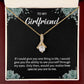 To My Girlfriend Necklace – Jewelry Gift with Message Card