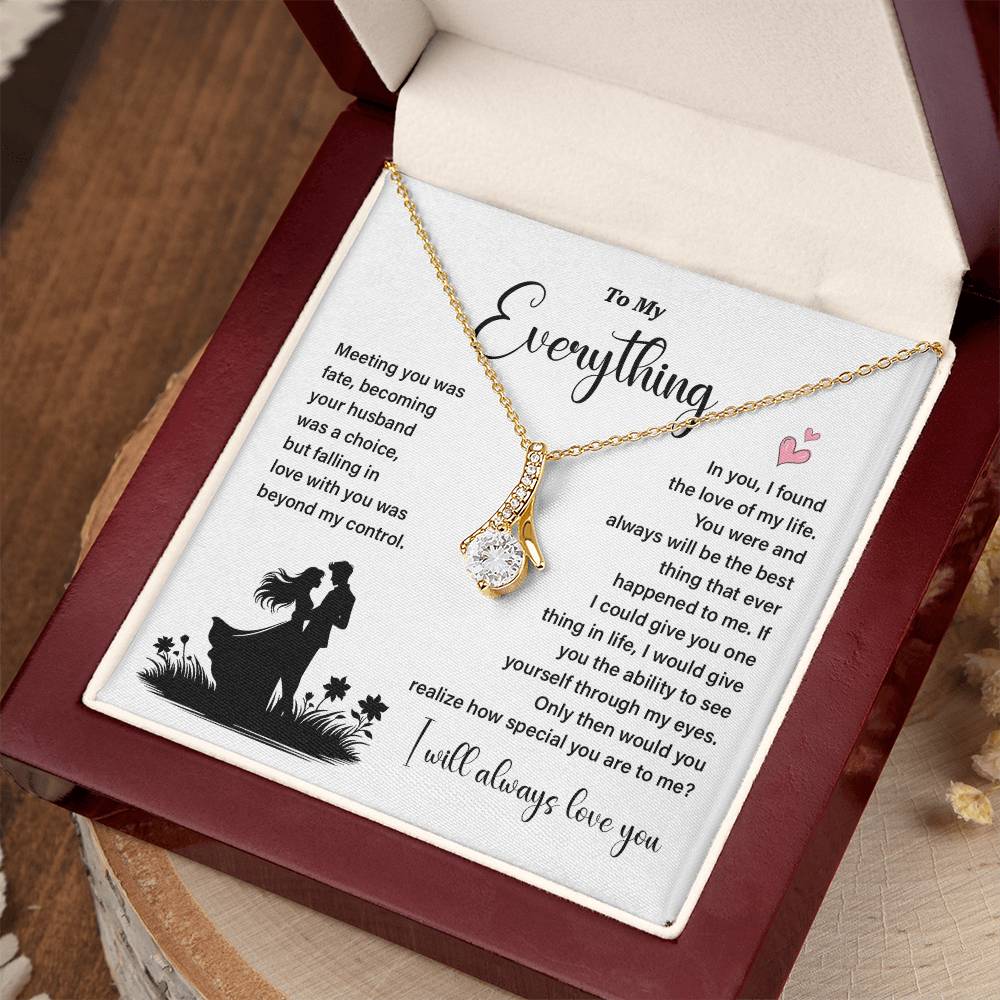 To My Everything – Necklace Gift with Love Card