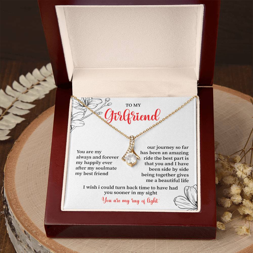 To My Girlfriend - Jewelry Gift with Message Card