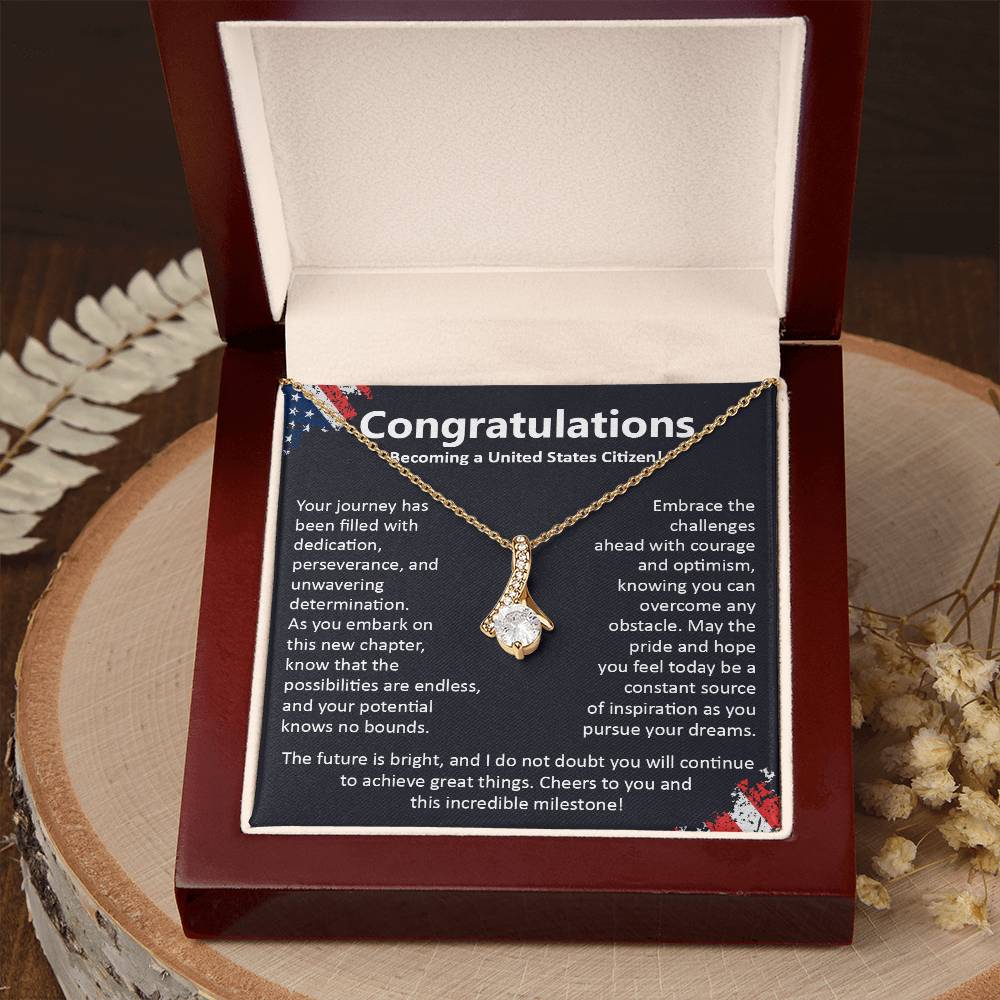 Congratulations On Becoming A United States Citizen Congratulations On Citizenship Proud New Citizen Gift Celebratory Jewelry For New Citizens Supportive Gift For New Citizens Life Journey Jewelry Personalized Gift For Citizens Hope And Pride Jewelry