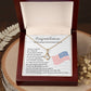 United States Citizenship Gift Necklace With Message Card
