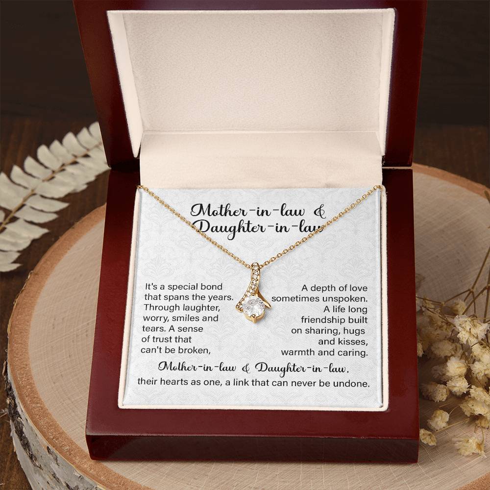 Mother-in-Law to Daughter-in-Law Necklace Gift